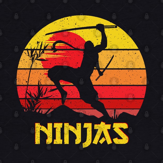 Ninja Retro Vintage by DARSHIRTS
